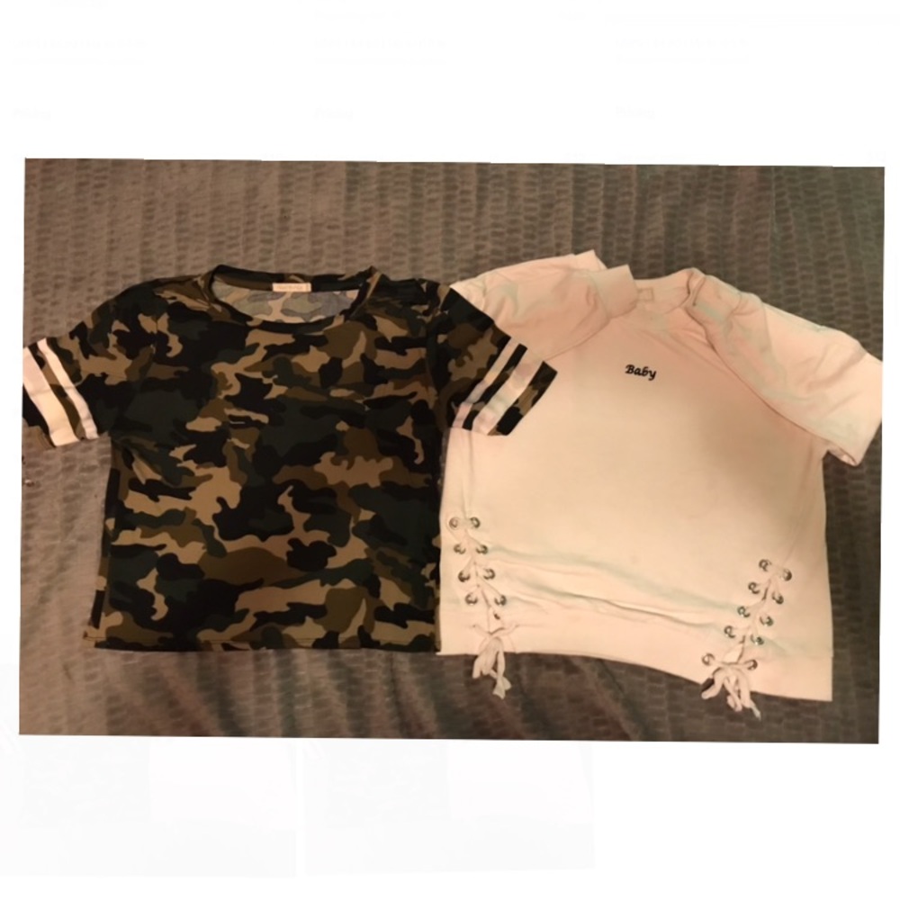 White and Camo Shirt